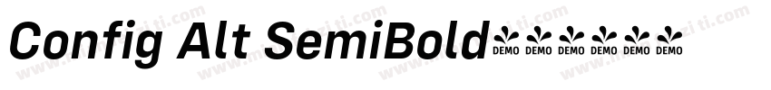 Config Alt SemiBold字体转换
